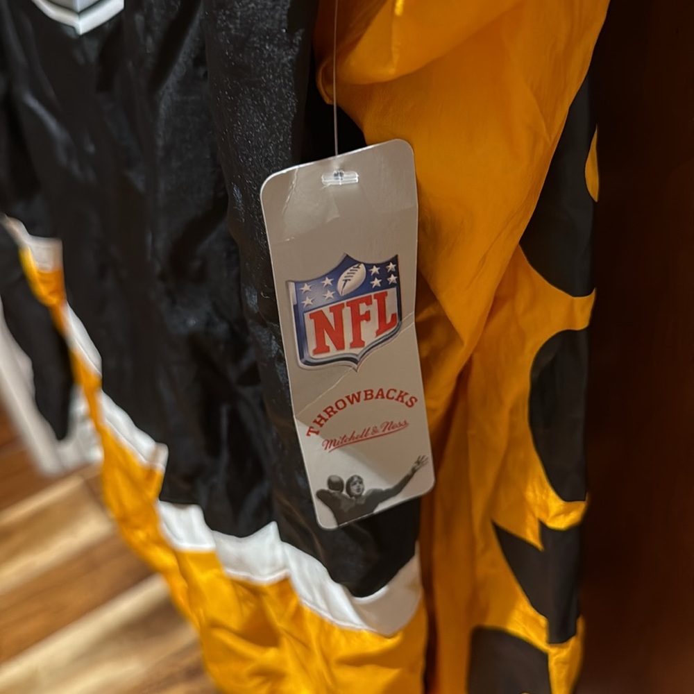 NWT Mitchell & Ness Steelers Windbreaker Jacket size XL - Picture 7 of 10